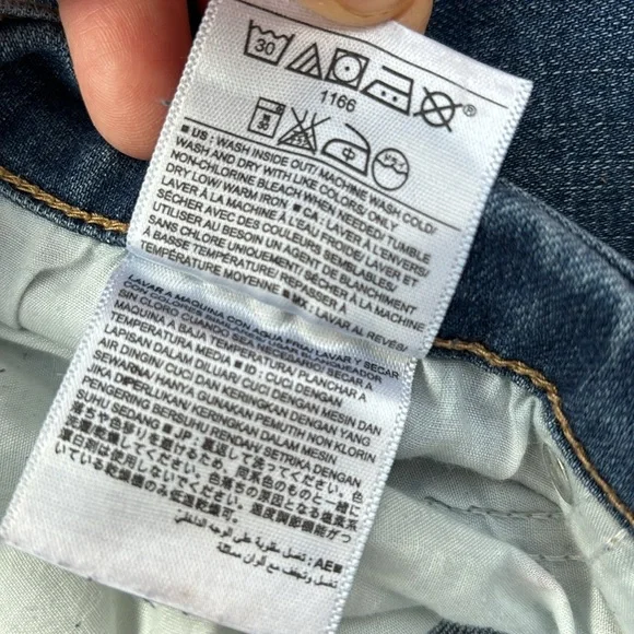 Old Navy Original Mid-Rise Denim Blue Jeans Petite Frayed Hem Distressed 12P - Picture 13 of 16